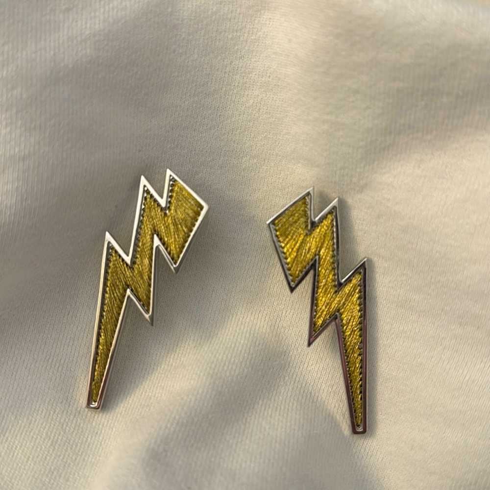 Mignonne Gavigan Gold Lightning Bolt Earrings